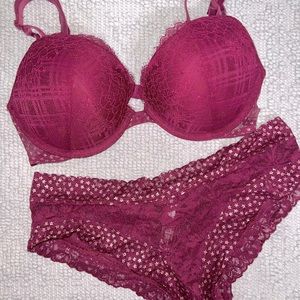 Victoria’s Secret Push Up Bra & Cheeky Panty Set